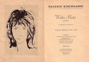 Personale Madoi Galerie Kirchgasse 1961